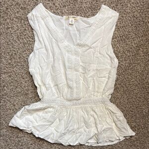 Miami White Sleeveless Top